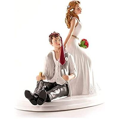 dekora Bruidspaar figuur voor bruidstaart Hars decoratie 14 cm – Taartdecoratie voor bruiloft en jubileum – Origineel, gedetailleerd design – Voet geschikt voor voedselcontact dekora Bruidspaar figuur voor bruidstaart Hars decoratie 14 cm – Taartdecoratie voor bruiloft en jubileum – Origineel, gedetailleerd design – Voet geschikt voor voedselcontact