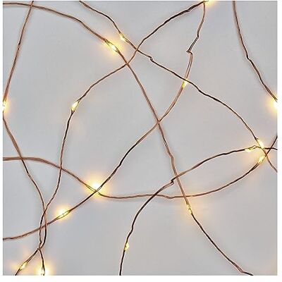 EMOS Nano-lichtketting warmwit voor binnen en buiten (IP44), 10 m lange led-kerstlichtketting Nano voor feestjes, Kerstmis, 6 uur timerfunctie, voeding en transformator, koperen kabel EMOS Nano-lichtketting warmwit voor binnen en buiten (IP44), 10 m lange led-kerstlichtketting Nano voor feestjes, Kerstmis, 6 uur timerfunctie, voeding en transformator, koperen kabel