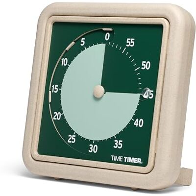 TIME TIMER ® Retro Medium Eco Edition Visuele Timer 60 Minuten Bureau Countdown Klok Gemaakt met ten minste 20% natuurlijk plantmateriaal Groen Land TIME TIMER ® Retro Medium Eco Edition Visuele Timer 60 Minuten Bureau Countdown Klok Gemaakt met ten minste 20% natuurlijk plantmateriaal Groen Land