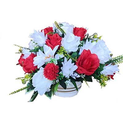 DRW Centrum Bloemendwerg Heilige Ronde Rottinten 35 x 35 cm, Rood en Wit DRW Centrum Bloemendwerg Heilige Ronde Rottinten 35 x 35 cm, Rood en Wit