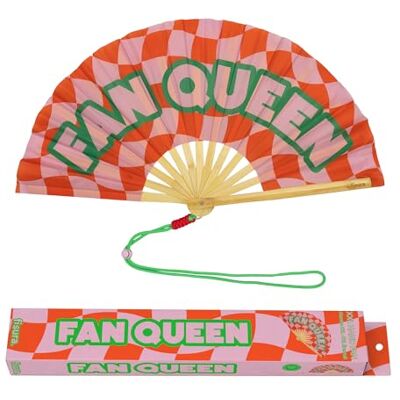 Fisura Originele XXL Fan Queen Fan Grote festivalwaaier van kleurrijk hout rood-roze handventilator inclusief hanger afmetingen 64 x 33 cm Fisura Originele XXL Fan Queen Fan Grote festivalwaaier van kleurrijk hout rood-roze handventilator inclusief hanger afmetingen 64 x 33 cm