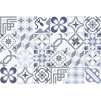 AMBIANCE-LIVE Wandtegels - Mozaïekstickers 10x10cm - 24 Stuks AMBIANCE-LIVE Wandtegels - Mozaïekstickers 10x10cm - 24 Stuks