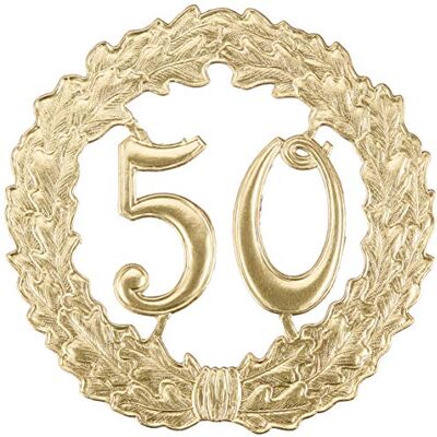 Rayher Weddix Cijferkrans, 18cm, goud"50", 8211106 Rayher Weddix Cijferkrans, 18cm, goud"50", 8211106