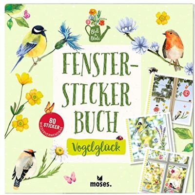 moses Vogel, bloem, vlinder stickers - stickers moses Vogel, bloem, vlinder stickers - stickers