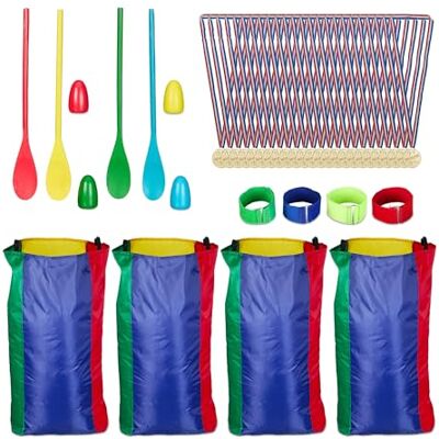 Relaxdays 40-delig Buiten Spel Set - Buiten Spel voor Kinderen Relaxdays 40-delig Buiten Spel Set - Buiten Spel voor Kinderen