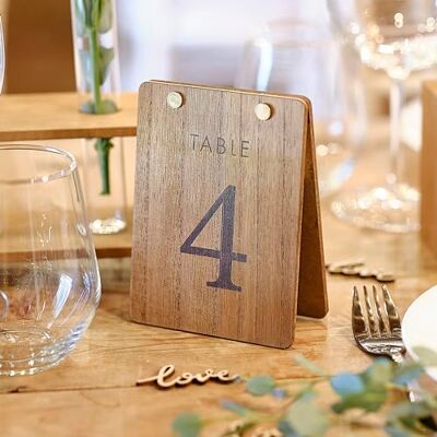 Ginger Ray Rustieke Tent Vorm Houten Cijfers Bruiloft Tafel Decoraties, 12 Pack Ginger Ray Rustieke Tent Vorm Houten Cijfers Bruiloft Tafel Decoraties, 12 Pack