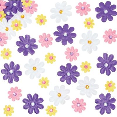 Baker Ross E8826 bloemen, zelfklevend, satijn Baker Ross E8826 bloemen, zelfklevend, satijn