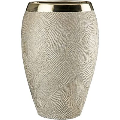 GILDE Keramische brede vaas Cascade decoratieve vazen, meerkleurig, uniek GILDE Keramische brede vaas Cascade decoratieve vazen, meerkleurig, uniek