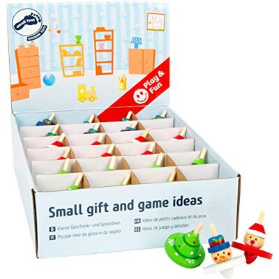 small foot 11471 Display Kerstmis van hout, set met 12 stuks, elke tol hoogte 6 cm, Ø ca. 4 cm speelgoed, meerkleurig small foot 11471 Display Kerstmis van hout, set met 12 stuks, elke tol hoogte 6 cm, Ø ca. 4 cm speelgoed, meerkleurig