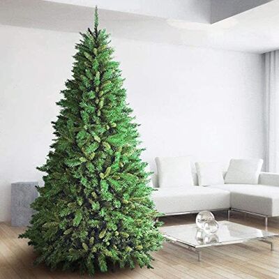 BAKAJI Kerstboom Super Folto New (TF) milieuvriendelijk pvc, kruisvoet van ijzer, takken, anti-valnaalden, 180 cm (732 takken) model SWEDEN BAKAJI Kerstboom Super Folto New (TF) milieuvriendelijk pvc, kruisvoet van ijzer, takken, anti-valnaalden, 180 cm (732 takken) model SWEDEN