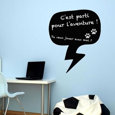 Vinylstickers AMBIANCE STICKERS - Bubbelsgesprek - 125x100cm - Decoratieve Muursticker Vinylstickers AMBIANCE STICKERS - Bubbelsgesprek - 125x100cm - Decoratieve Muursticker