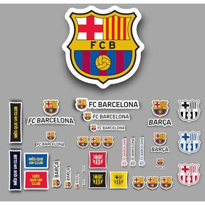fan decor Gelicentieerd Decor FC Barcelona Vinyl Muursticker Club Crest Sticker Pack Klein 50x30cm fan decor Gelicentieerd Decor FC Barcelona Vinyl Muursticker Club Crest Sticker Pack Klein 50x30cm