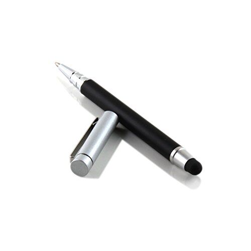 Slabo Stylus Pen voor Smartphone/Phablet/Tablet Stylus en Balpen Touch Pen zwart/zilver