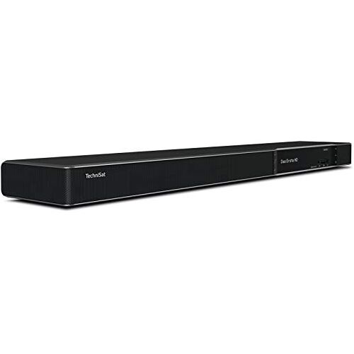 TechniSat SONATA 1 soundbar en UHD-ontvanger in één apparaat (Twin-Tuner, satelliet-, kabel- en DVB-T2-ontvanger, opnamefunctie, smart-tV, WLAN, Bluetooth, app-bediening, CI+ slot, 3 x 15 Watt)