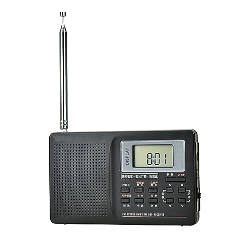 SUIOPPYUW MP3-muziekspeler met digitale weergavefrequentie met hoge selectiviteit ABS FM Bluetooth-compatibele digitale radio