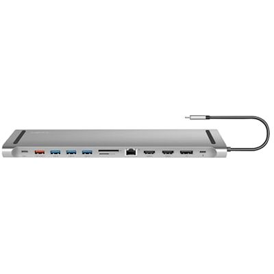 Logilink UA0411 USB 3.2 Gen2 Docking Station 12-Port met PowerDelivery & USB-C Logilink UA0411 USB 3.2 Gen2 Docking Station 12-Port met PowerDelivery & USB-C