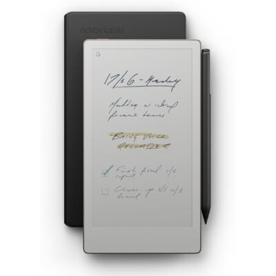 reMarkable Luxe Bundel Paper Pro Move E-Ink Tablet 7,3" Kleurendisplay + Marker Plus Pen met Geïntegreerde Gum + Book Folio Lederen Hoes Zwart reMarkable Luxe Bundel Paper Pro Move E-Ink Tablet 7,3" Kleurendisplay + Marker Plus Pen met Geïntegreerde Gum + Book Folio Lederen Hoes Zwart