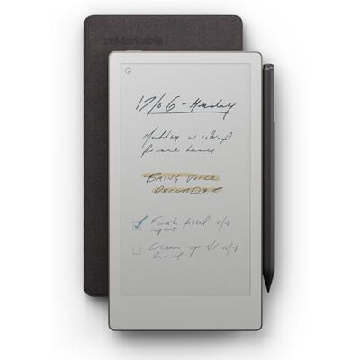 reMarkable Premium Bundel Paper Pro Move E-Ink Tablet 7,3" Kleurendisplay + Marker Plus Pen met Geïntegreerde Gum + Book Folio Polymeer Hoes Basalt reMarkable Premium Bundel Paper Pro Move E-Ink Tablet 7,3" Kleurendisplay + Marker Plus Pen met Geïntegreerde Gum + Book Folio Polymeer Hoes Basalt