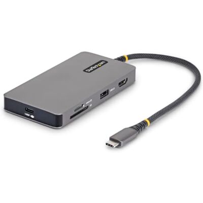 StarTech USB-C Multiport Adapter met 4K 60Hz HDMI, 140W PD, USB 10Gbps Hub, GbE, SD en MicroSD Slots, Plug-and-Play Mini Dock voor Dell, HP en Lenovo laptops StarTech USB-C Multiport Adapter met 4K 60Hz HDMI, 140W PD, USB 10Gbps Hub, GbE, SD en MicroSD Slots, Plug-and-Play Mini Dock voor Dell, HP en Lenovo laptops
