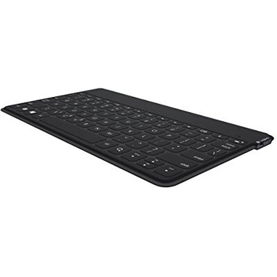 Logitech Keys-to-Go Draadloos tablettoetsenbord, bluetooth, iOS-sneltoetsen, ultralicht en geruisloos, 3 maanden batterijduur, voor tablet en smartphone, Scandinavische lay-out zwart Logitech Keys-to-Go Draadloos tablettoetsenbord, bluetooth, iOS-sneltoetsen, ultralicht en geruisloos, 3 maanden batterijduur, voor tablet en smartphone, Scandinavische lay-out zwart