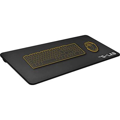 THE G-LAB K-Board CADMIUM-laptoplade met XXL-kussen, ideaal thuiskantoor/gaming voor bed of bank, standaard voor 13"-19" laptop, extra groot lapbureau met handvat THE G-LAB K-Board CADMIUM-laptoplade met XXL-kussen, ideaal thuiskantoor/gaming voor bed of bank, standaard voor 13"-19" laptop, extra groot lapbureau met handvat