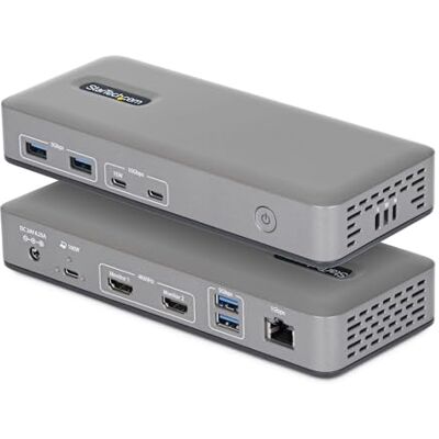 StarTech Driverless USB-C Dubbele 4K 60Hz HDMI Windows Dock, 6x USB 10Gbps StarTech Driverless USB-C Dubbele 4K 60Hz HDMI Windows Dock, 6x USB 10Gbps
