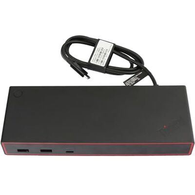 Lenovo ThinkPad Smart Dock 5500 Dockingstation USB4 HDMI, DP, USB-C 1GbE 135 Watt Europa Lenovo ThinkPad Smart Dock 5500 Dockingstation USB4 HDMI, DP, USB-C 1GbE 135 Watt Europa