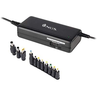 NGS BAN – Universele handmatige oplader 90 W voor laptop, 11 adapters inbegrepen, compatibel met HP, Dell, Asus, Lenovo, Acer, Toshiba, Samsung, Black NGS BAN – Universele handmatige oplader 90 W voor laptop, 11 adapters inbegrepen, compatibel met HP, Dell, Asus, Lenovo, Acer, Toshiba, Samsung, Black