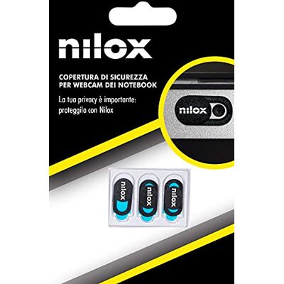 Nilox Webcam-afdekking (3 stuks), zwarte webcamafdekking voor privacy, ultradun, compatibel met laptop, tablet, smartphone Nilox Webcam-afdekking (3 stuks), zwarte webcamafdekking voor privacy, ultradun, compatibel met laptop, tablet, smartphone
