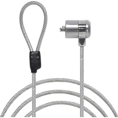 Waytex Anti-diefstalkabel voor pc, zeer veilige kabel met sleutel, voor laptop, pc, smartphone, tablet, lengte 2,00 m Waytex Anti-diefstalkabel voor pc, zeer veilige kabel met sleutel, voor laptop, pc, smartphone, tablet, lengte 2,00 m