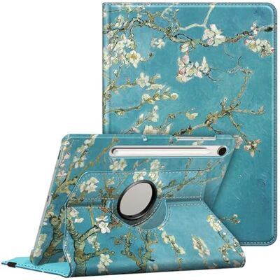 FINTIE Roterende hoes voor Samsung Galaxy Tab S9 FE 5G 10.9 Inch/Galaxy Tab S9 11 Inch 2023 met S Pen Houder, 360 Graden Draaibare Stand Cover Auto Sleep/Wake, Blossom, ESBH075 FINTIE Roterende hoes voor Samsung Galaxy Tab S9 FE 5G 10.9 Inch/Galaxy Tab S9 11 Inch 2023 met S Pen Houder, 360 Graden Draaibare Stand Cover Auto Sleep/Wake, Blossom, ESBH075