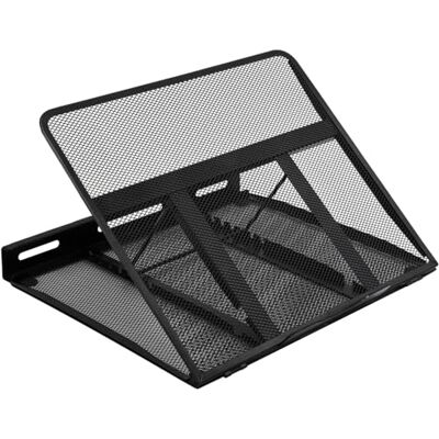 Amazon Basics Geventileerde Ergonomische Laptopstandaard, 7 Standen Verstelbaar, Stalen Gaas voor Koeling, Aanbevolen voor Kijken en Licht Typen, Geschikt voor Laptops van 10in-17,3in, Zwart Amazon Basics Geventileerde Ergonomische Laptopstandaard, 7 Standen Verstelbaar, Stalen Gaas voor Koeling, Aanbevolen voor Kijken en Licht Typen, Geschikt voor Laptops van 10in-17,3in, Zwart
