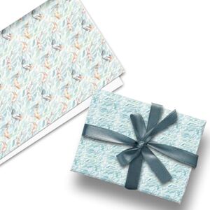 Glick Luxe platte verpakking, drie vellen dubbelzijdig visachtig inpakpapier, perfect voor cadeauverpakking, verjaardag inpakpapier, inpakpapier voor koikarperfans, turkoois Glick Luxe platte verpakking, drie vellen dubbelzijdig visachtig inpakpapier, perfect voor cadeauverpakking, verjaardag inpakpapier, inpakpapier voor koikarperfans, turkoois
