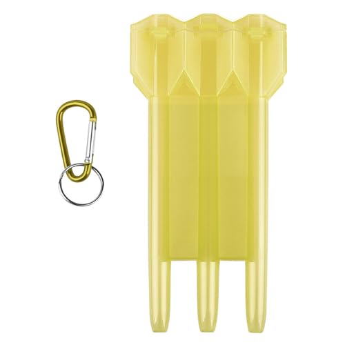 hgnxa Darts Opslag Houder Pin Case Plastic Darts Opslag Draagtas Darts Doos Darts Container Dartborden Darts Kan Houder Darts Doos Darts Container, Geel