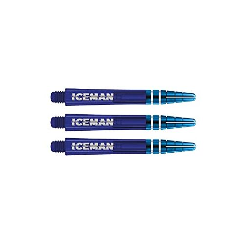 Dragon Gerwyn Prijs Nitrotech Blauw met een Blauwe Top Medium Dartschachten 2 sets per verpakking (6 schachten in totaal)