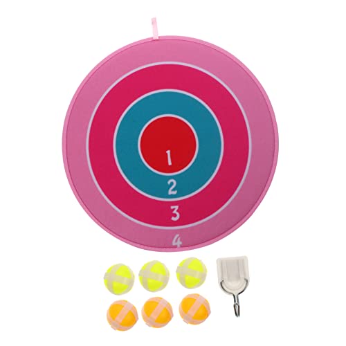 YARNOW Speelgoed- 1 Set Sticky Dartbord Speelgoed Darts Dartbord Met Bal Baby Dartbord Stoffen Dartbord Dubbelzijdig Dartbord Educatief Dartbord Dartbordspel Kind Karton Binnen