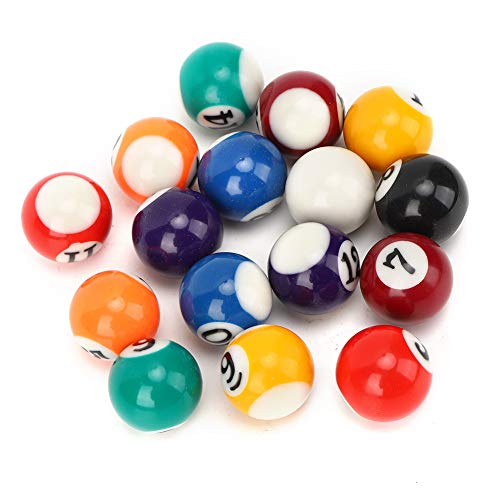 Keenso Mini Hars Biljartballen Milieuvriendelijke Kids Biljartbal Speelgoed 16 Stuks 2.5cm Pooltafel Biljart Training Cue Balls Biljartbenodigdheden