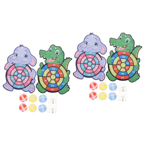 Milisten 2 Sets kleverige voor kinderen olifant dartbord dartbord speelgoed het geschenk sticky ball dartbord voor kinderen sticky ball dartborden dribbelen darts UFO