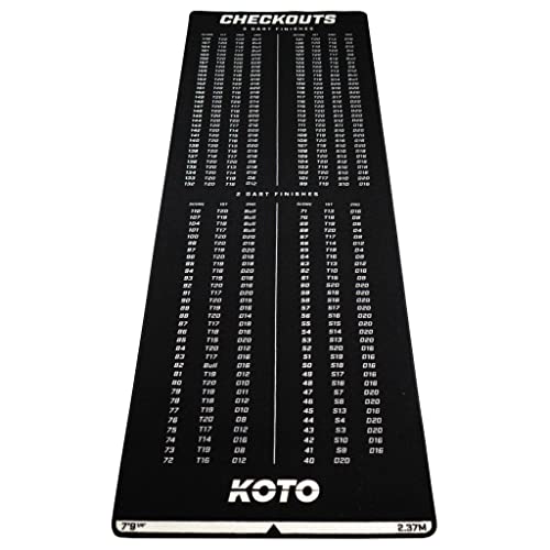 KOTO darts KOTO Carpet Checkout Dartmat 237 x 80 cm