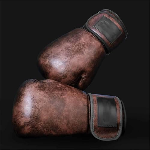 JORGE Bokshandschoenen, Vintage Koeienhuid Bokshandschoenen voor Bokszakken, Muay Thai, Kickboksen, Sparring, Zandzakken, Fitness Handschoenen Bokshandschoenen Bokshandschoenen, 10 Oz, B