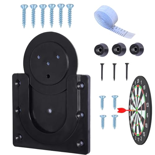 Aibyks Dartbord montagebeugelset, dartbordbeugel   Hardwarekit voor het ophangen van dartbord,Dartbord muurbeugel, dartbord muurbeugel kit accessoires, beugel, hardware met schroeven