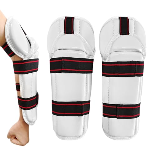Generic Arm- en elleboogbeschermers   Elleboogbeschermer voor onderarmsporten, dubbele rij gesp ontwerp elleboogbeschermende pads voor boksen, taekwondo en gratis gevechten
