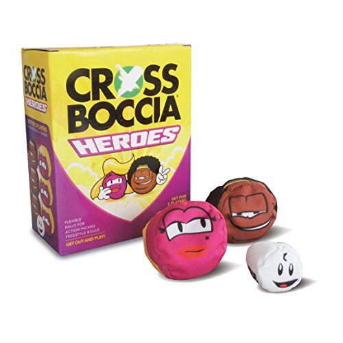 Schildkröt Crossboccia Unisex Double Pack Heroes Design Crossboccia set voor 2 spelers, Heroes Blond & Muffin, 970827, M EU