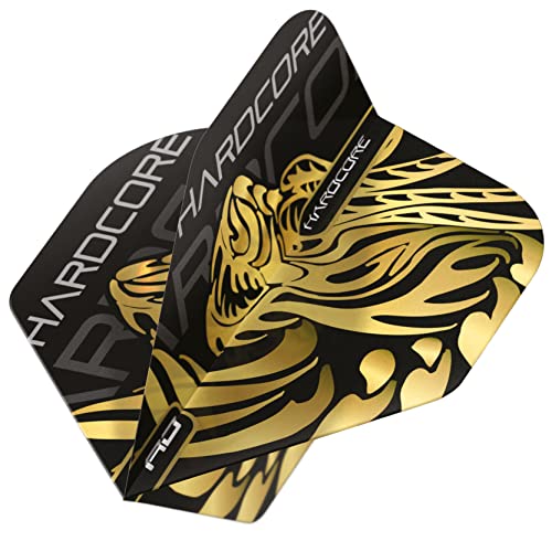 Jonny Clayton Fret Hardcore Gold Dragon Dart Vluchten 3 Sets Per Pak (9 Vluchten in Totaal)