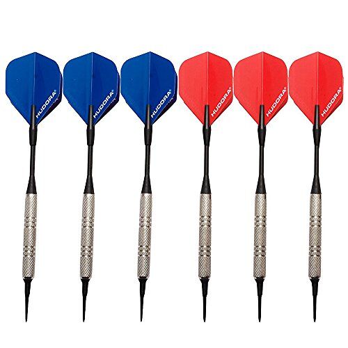 HUDORA Soft-Darts set, darts voor elektronisch dartbord, 6 stuks, 77085
