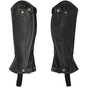 RTS Leren Chaps Gaiter voor dames, met contrasterende naad, zwart, XS RTS Leren Chaps Gaiter voor dames, met contrasterende naad, zwart, XS