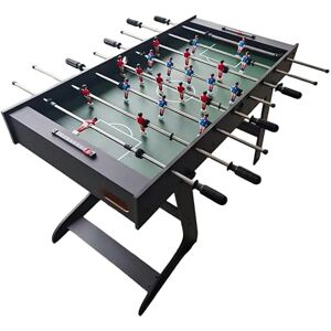 Relaxdays opvouwbaar tafelvoetbal, voor kinderen en volwassenen, incl. 3 ballen, donkerbruin, 78 x 122 x 61 cm Relaxdays opvouwbaar tafelvoetbal, voor kinderen en volwassenen, incl. 3 ballen, donkerbruin, 78 x 122 x 61 cm