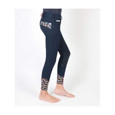 PFIFF 102485 kinderrijbroek"Emmy" donkerblauw elastische broekspijpen volledig bekleed met grip. PFIFF 102485 kinderrijbroek"Emmy" donkerblauw elastische broekspijpen volledig bekleed met grip.