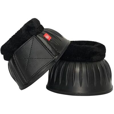 Imperial Riding Hoefklokken, IRH Bells van natuurlijk rubber, schokabsorberend en schuurvrij, met zachte rand, veilige klittenbandsluiting, robuuste paardenhoefbellen voor training, zwart, S Imperial Riding Hoefklokken, IRH Bells van natuurlijk rubber, schokabsorberend en schuurvrij, met zachte rand, veilige klittenbandsluiting, robuuste paardenhoefbellen voor training, zwart, S