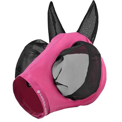 Imperial Riding Vliegenmasker "Trail Ride" zonder neusbescherming, roze, cob Imperial Riding Vliegenmasker "Trail Ride" zonder neusbescherming, roze, cob